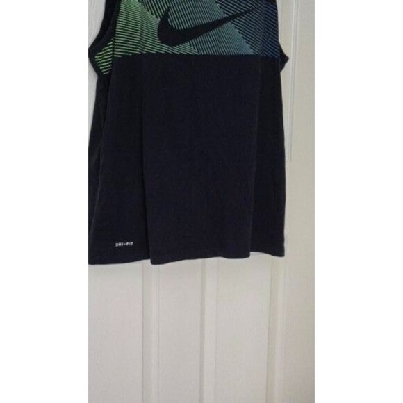 Nike Men's Dri-Fit tee Swoosh Logo Sleeveless top blue size XXL - Picture 5 of 6
